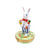 Easter Bunny plush toy with pink bow 