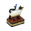 Siamese Cat and Blue Bird Figurine