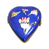 Blue Deco Heart-hearts LIMOGES BOXES heart love-CH11M184-BLUEHT