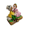 Kids Kissing Couple Limoges Box Porcelain Figurine-love baby valentine-CH3S288