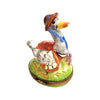 Mother Goose Brown Hat Limoges Box Porcelain Figurine-Fairy farm-CH9J188