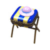 Seat Bench w Beach Hat Limoges Box Porcelain Figurine-beach ocean home-CH6D172