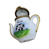 Tea Pot w Cow Lait Limoges Box Porcelain Figurine-food drink LIMOGES BOXES-CH2P203