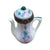 Teapot Blue Limoges Box Porcelain Figurine-Furniture Home Limoges Boxes-CH6D211