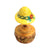 Yellow Hat on Form Limoges Box Porcelain Figurine-Limoges Box Women hat fashion-CH7N137