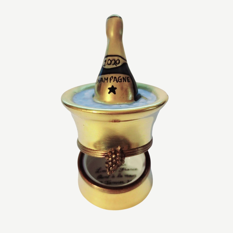 Limoges Gold Champagne Bucket on Ice 