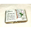 Love Poems Book with Rose Poetry Poesies Flower Limoges Box Figurine - Limoges Box Boutique
