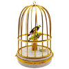 Elegant tanager birds in a cage Limoges figurine box for bird lovers