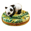 Panda bear with bamboo, a cute plush toy for kids