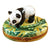Panda bear with bamboo, a cute plush toy for kids 