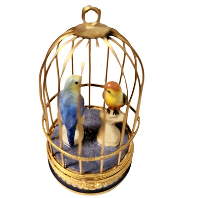 Parakeets in Cage