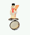 Charming and whimsical snowman collectible for holiday enthusiasts