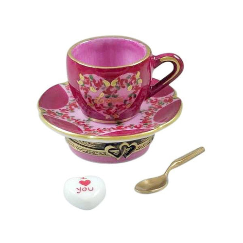 LOVE Tea Cup Set with Heart Sugar