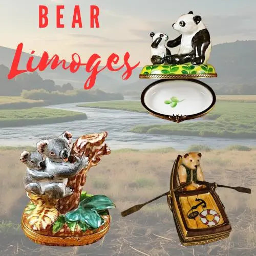 Unique Bear Gift Ideas Porcelain Limoges Boxes