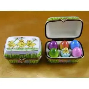 Luxury Easter Egg Trinket Box Collection: Hand-Painted Limoges