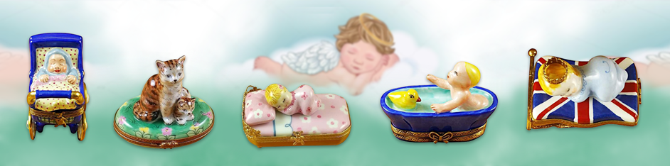Baby Limoges Boxes Maternity Gifts Porcelain Keepsakes 