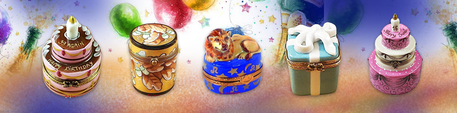 Birthday Limoges Boxes Porcelain Figurines Gifts