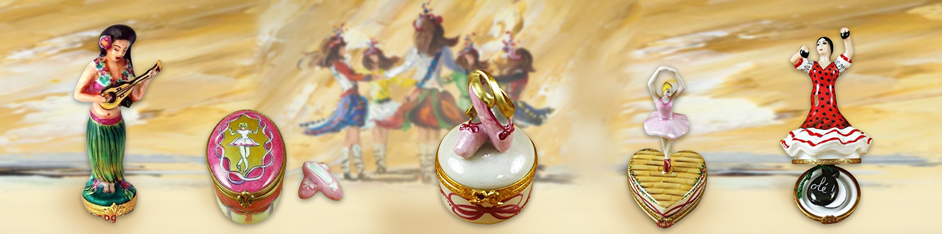 Art Dance Porcelain Gifts Limoges Boxes