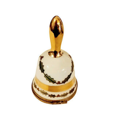 1993 Holiday Porcelain Bell Porcelain Limoges xmas theme French Trinket Box