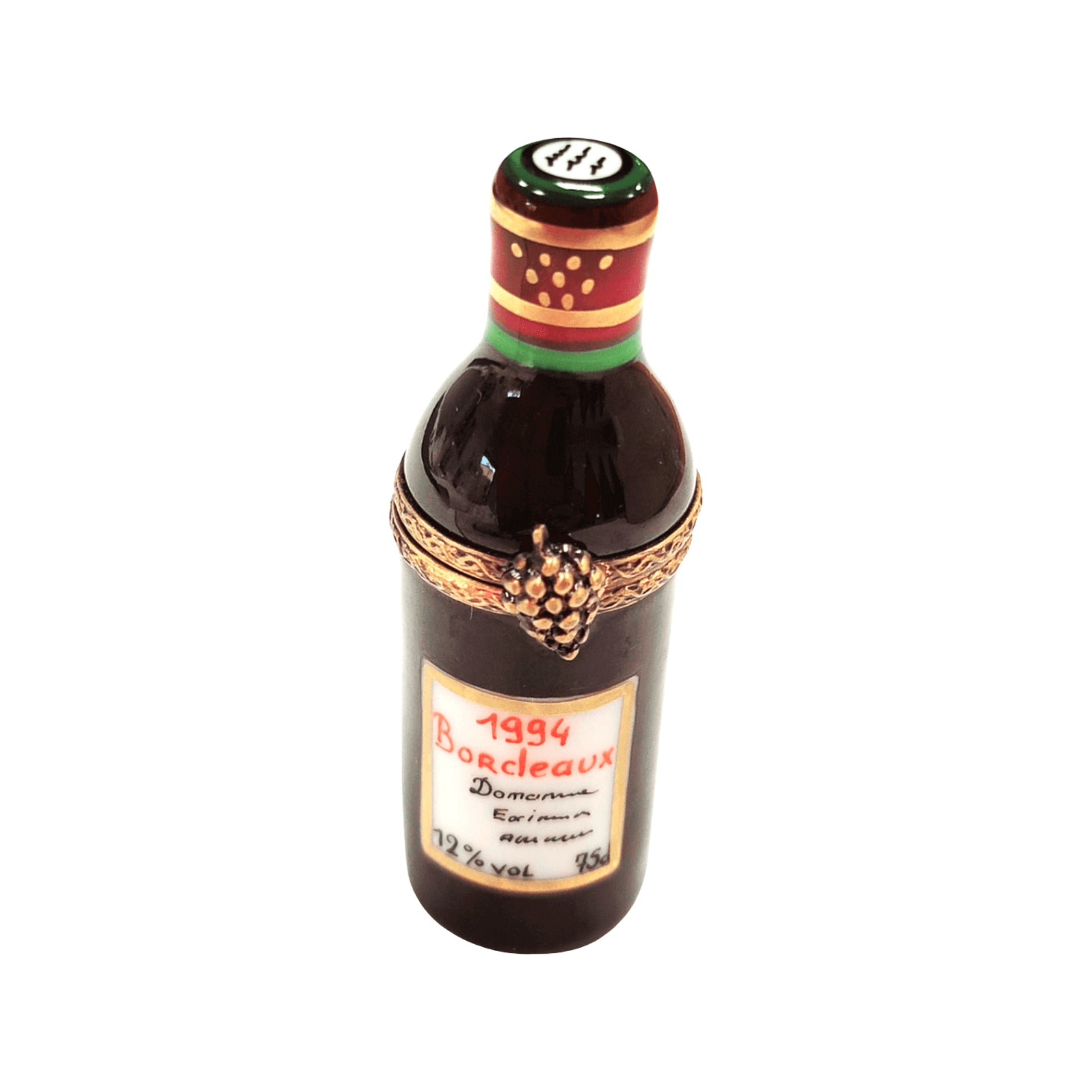 1994 Bordeaux Wine Limoges Box Porcelain Limoges wine French Trinket Box