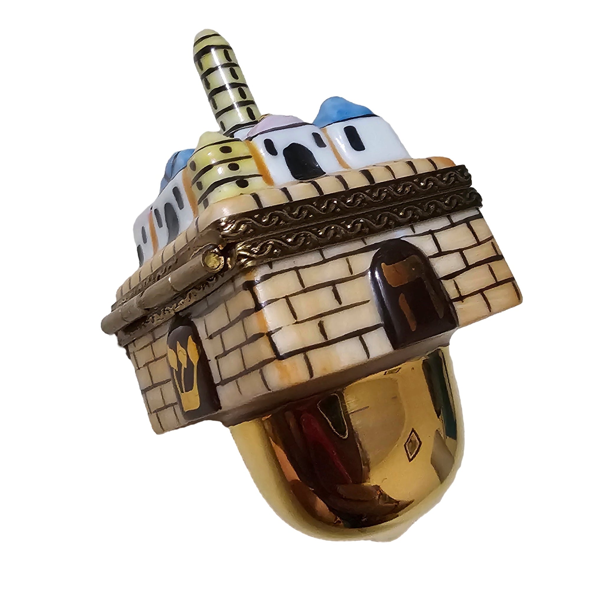 Jerusalem Dreidel Limoges Box Porcelain Limoges Religion religious French Trinket Box