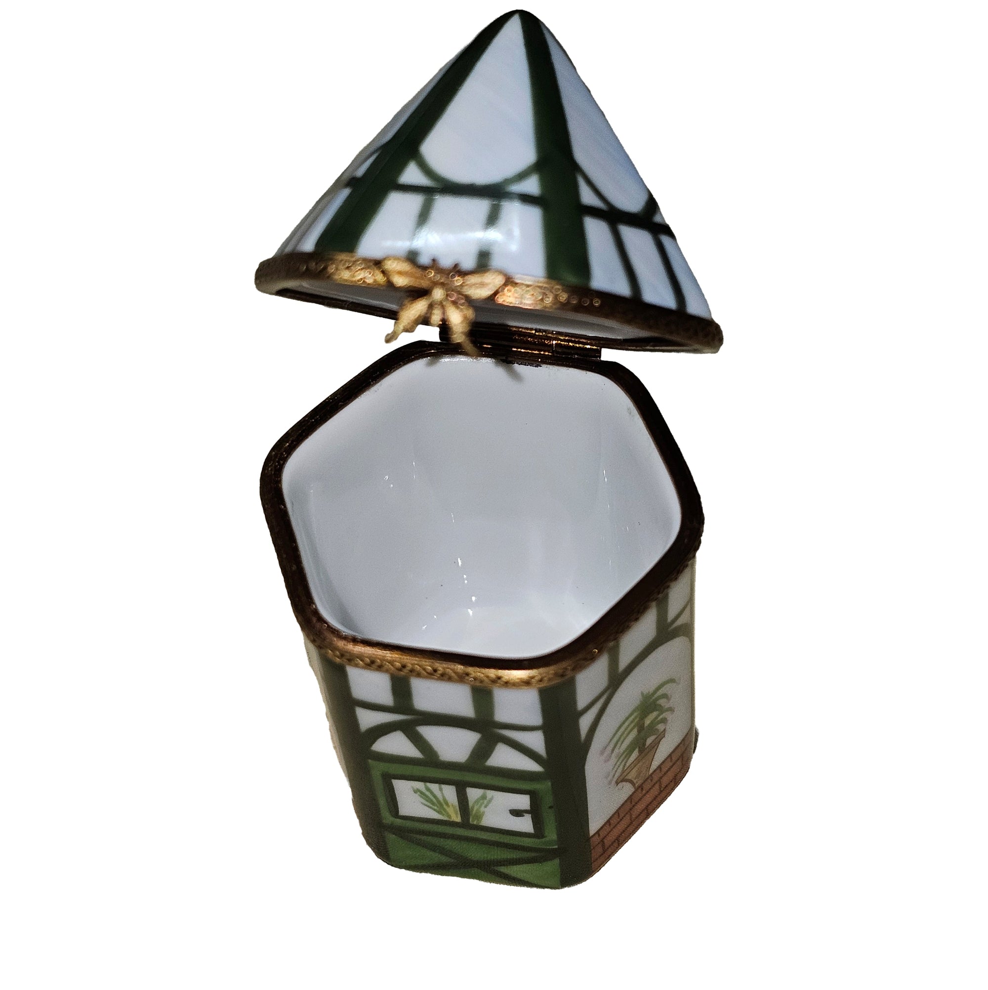 Charming Gazebo Limoges Box Porcelain Limoges Garden. French Trinket Box