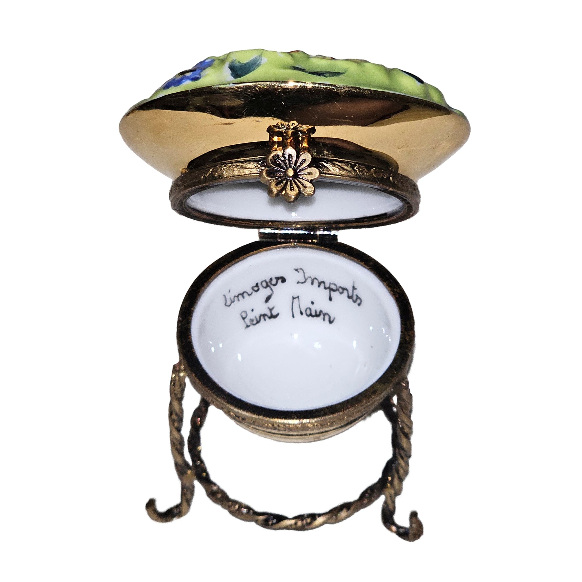 Floral Elegance Limoges Box Porcelain Limoges flowers French Trinket Box