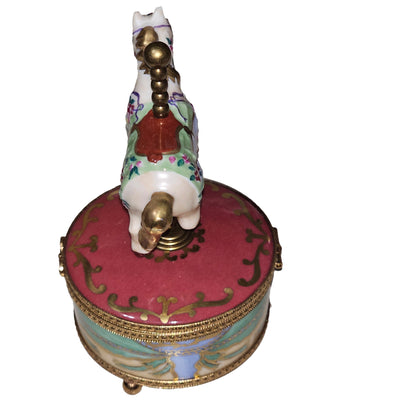 Musical Horse Limoges Box Porcelain Limoges Kids art fine babies baby Horse French Trinket Box