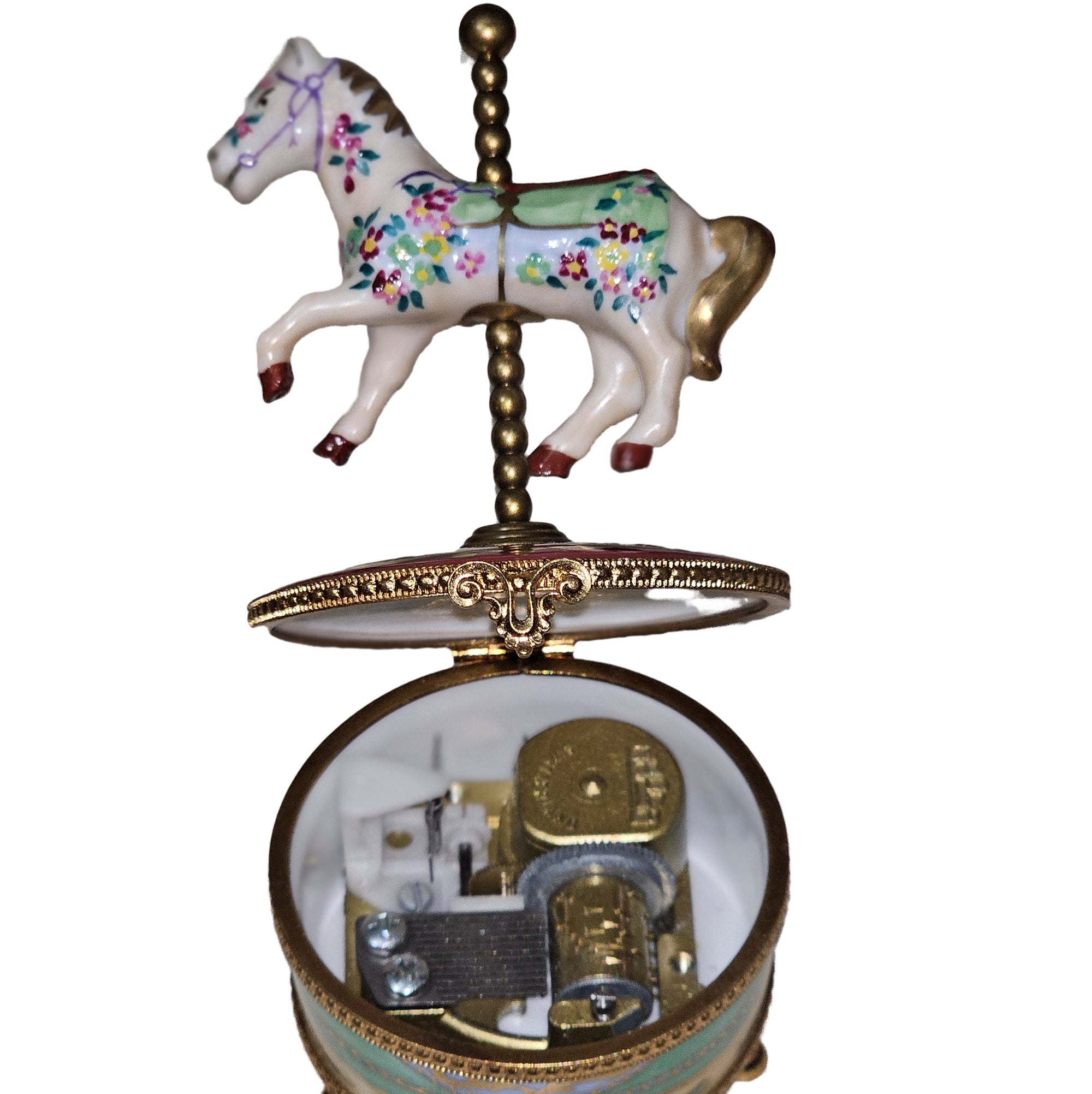 Musical Horse Limoges Box Porcelain Limoges Kids art fine babies baby Horse French Trinket Box