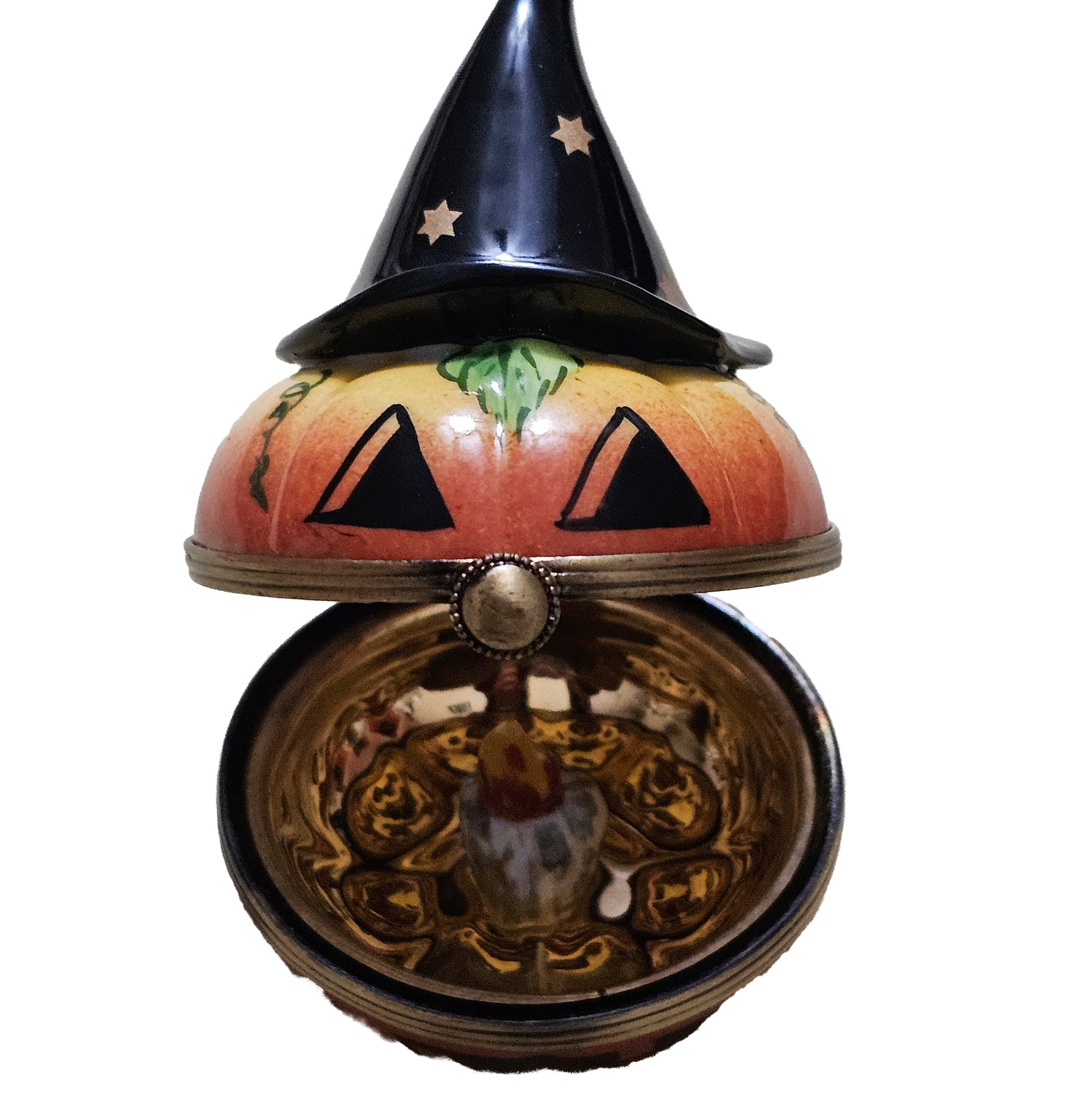 Halloween Jackolantern Limoges Box Porcelain Limoges Halloween French Trinket Box