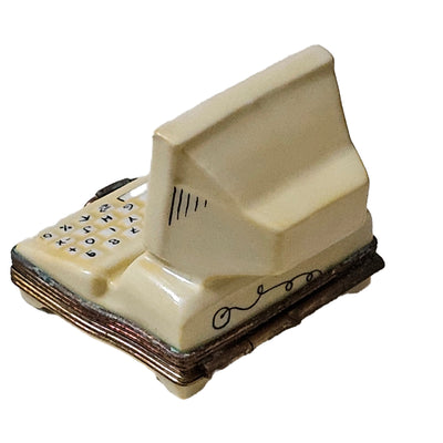Charming Limoges Computer Box Porcelain Limoges professional French Trinket Box