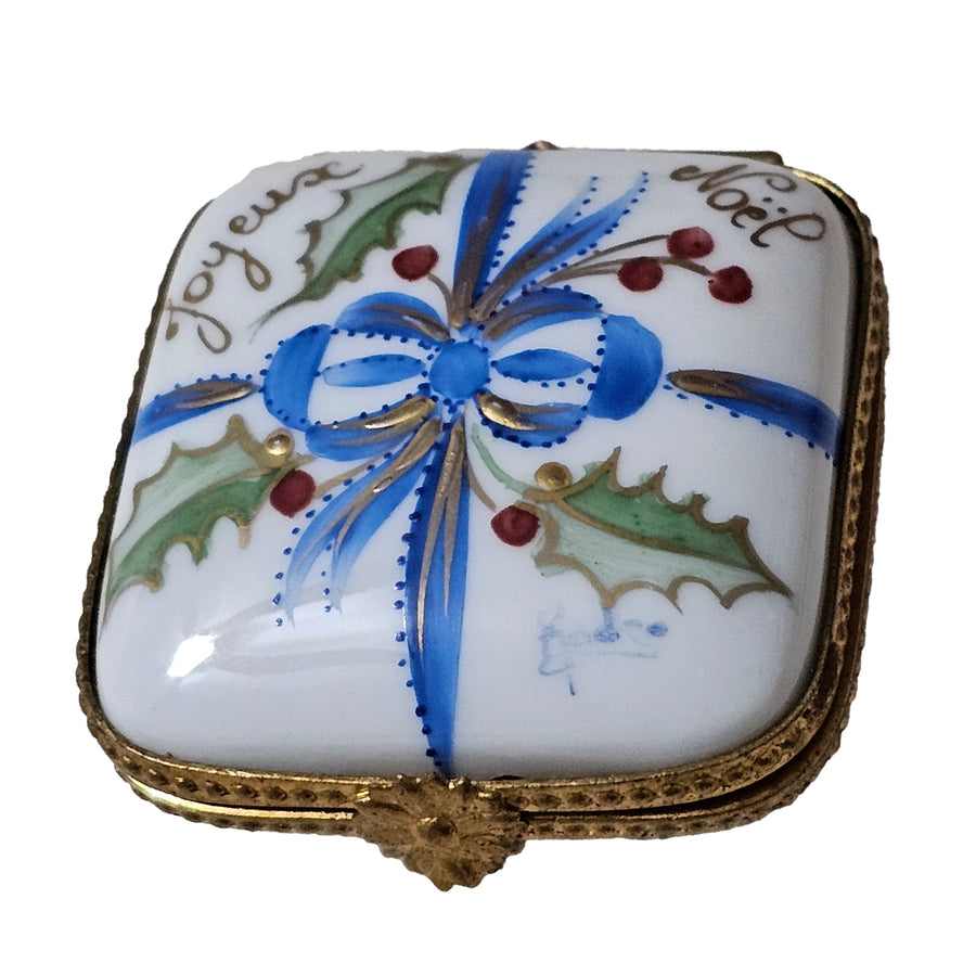 Joyeux Noel Christmas Limoges Box Porcelain Limoges christmas French Trinket Box
