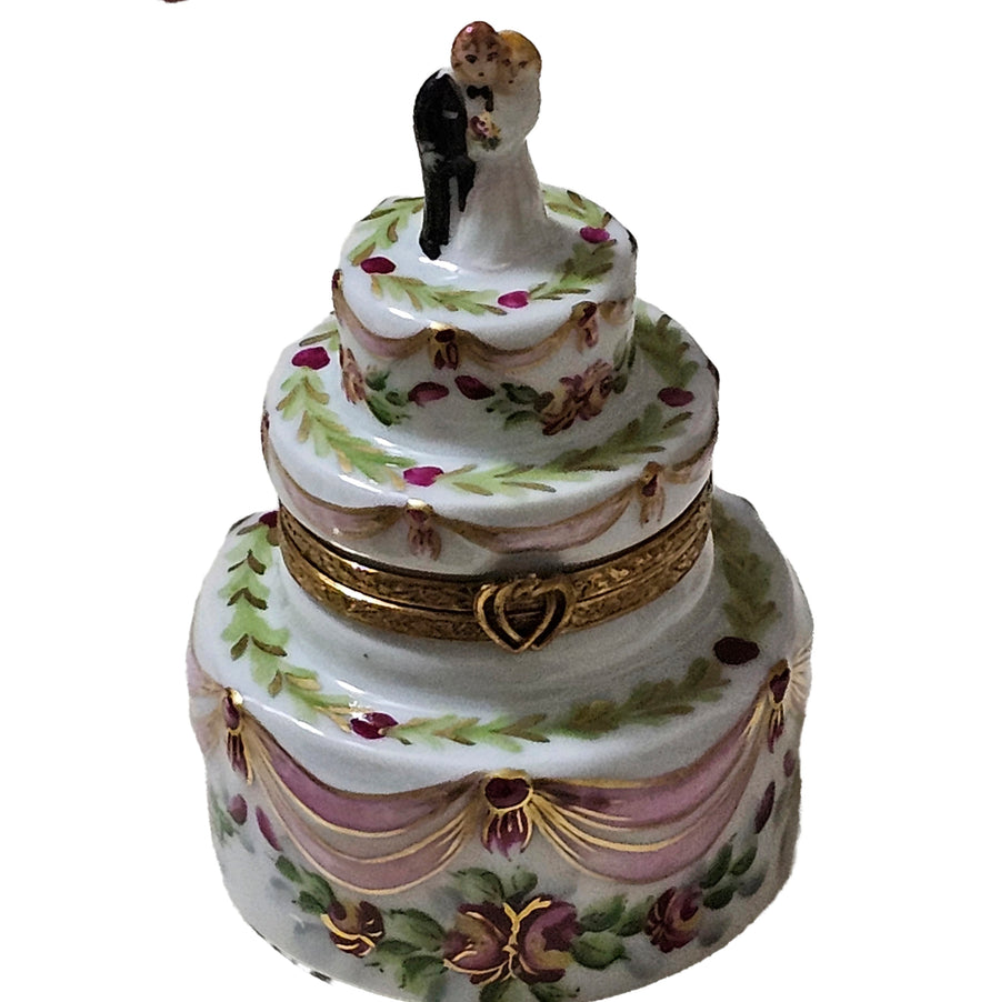 Wedding Cake Limoges Box Delight Porcelain Limoges wedding French Trinket Box