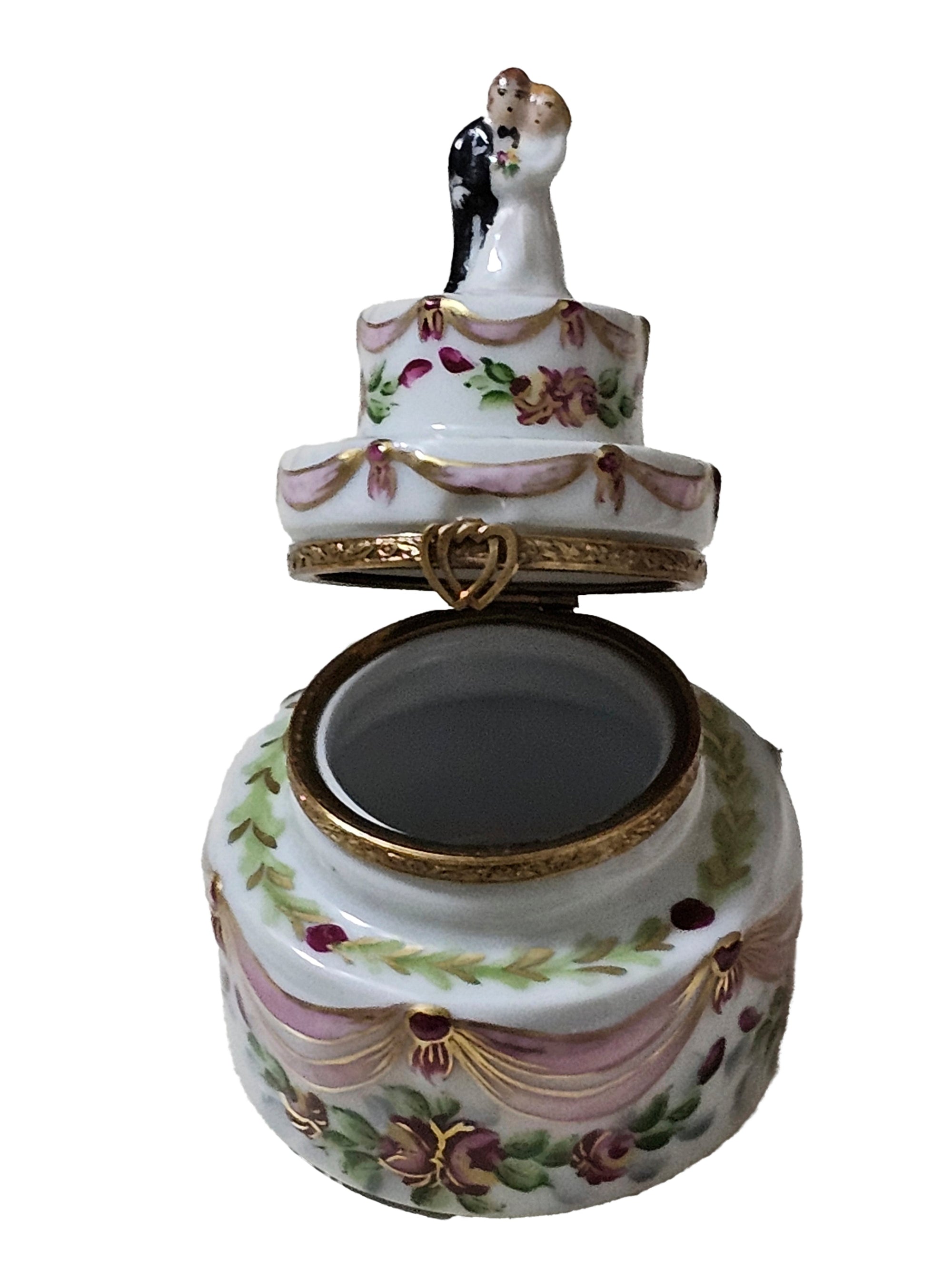 Wedding Cake Limoges Box Delight Porcelain Limoges wedding French Trinket Box