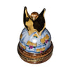 Enchanting Fairy with Blue Dress Porcelain Limoges myth French Trinket Box