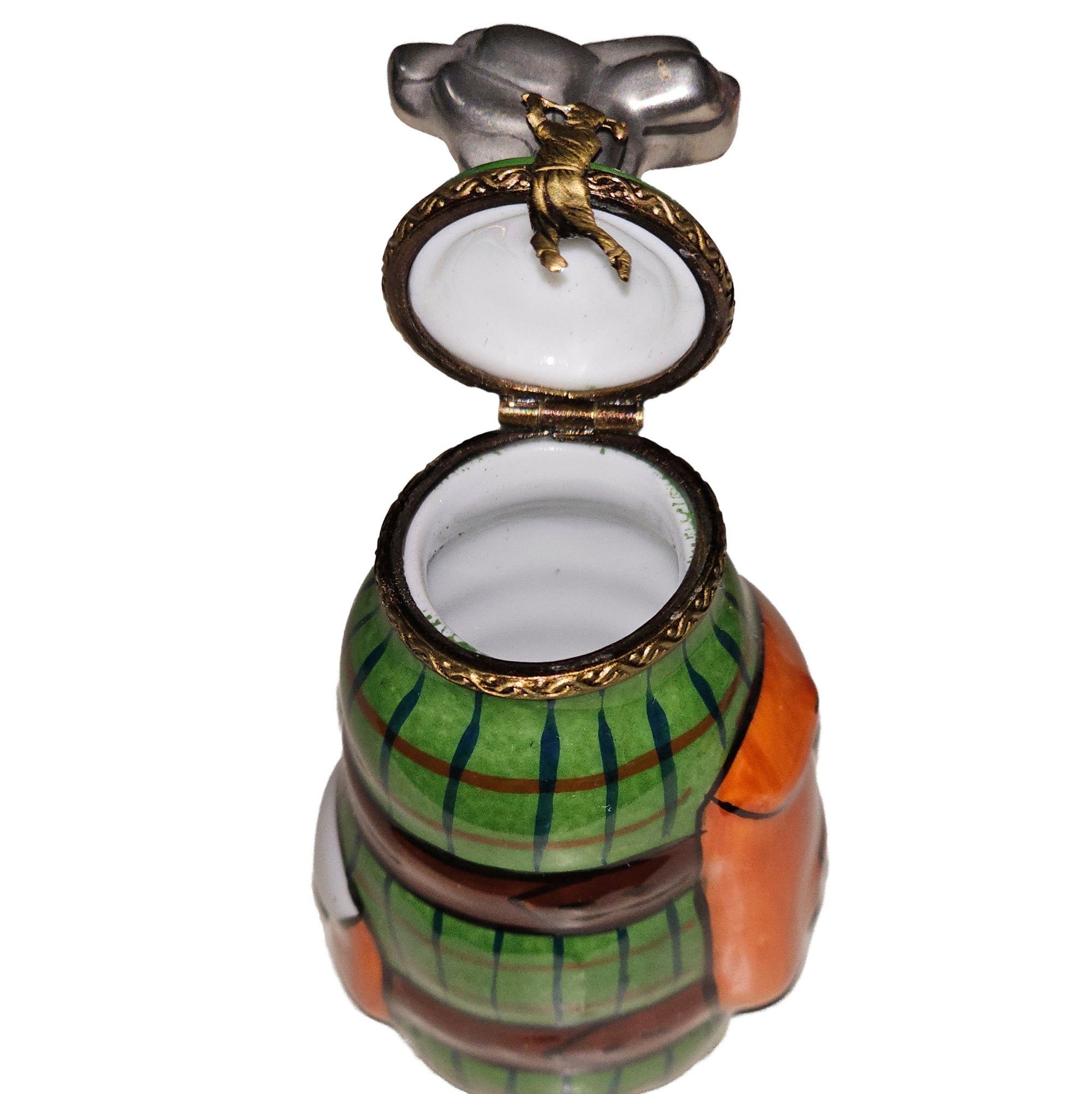 Charming Golf Bag Limoges Box Porcelain Limoges sports French Trinket Box