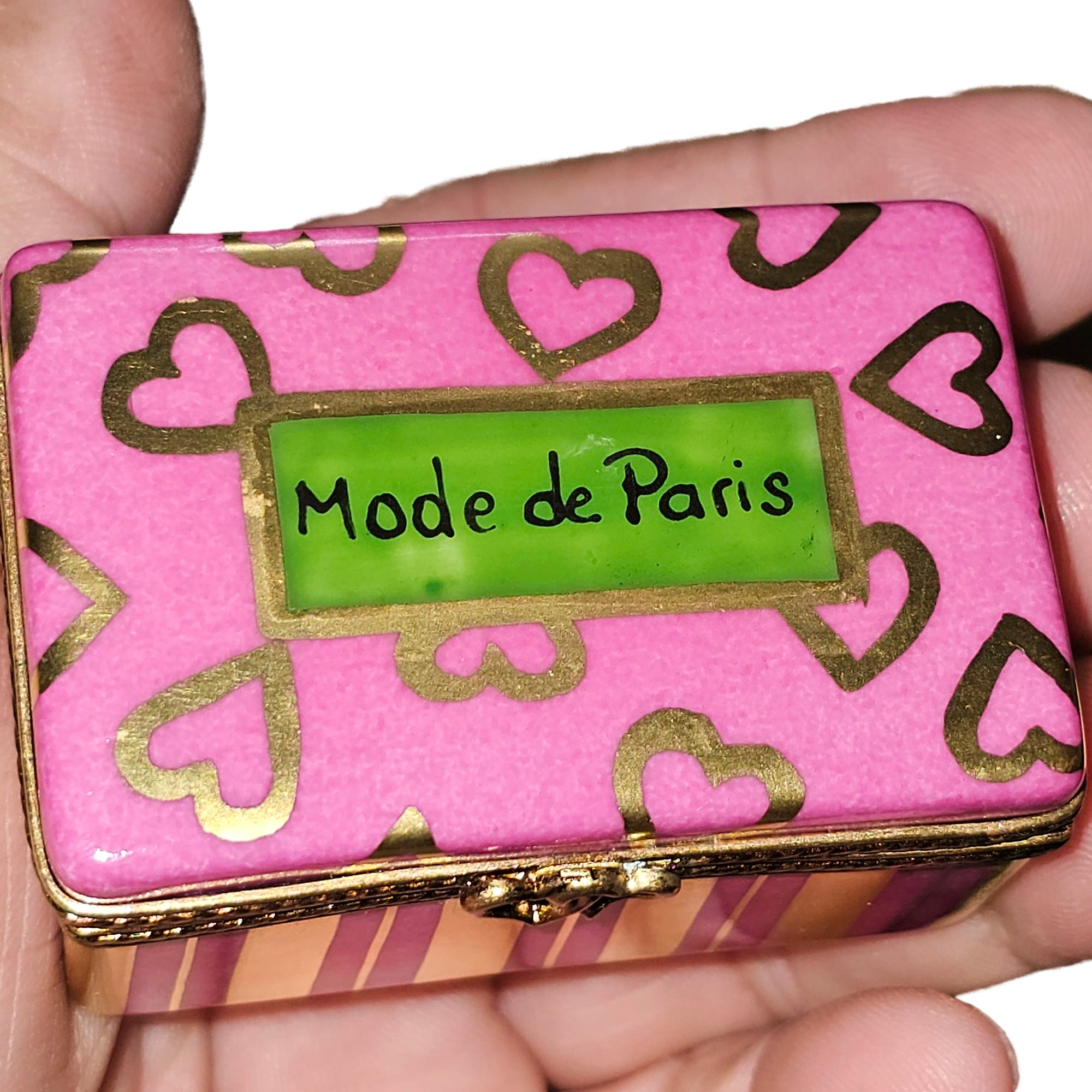 Parisian Style Limoges Box Porcelain Limoges Bag purse shoes fashion French Trinket Box