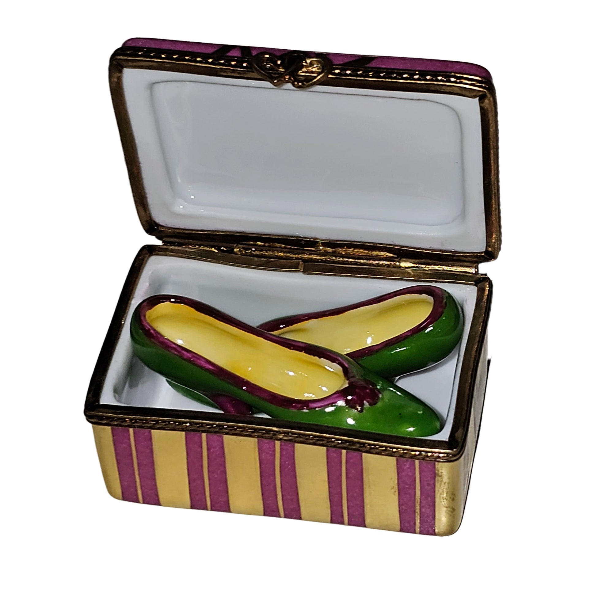 Parisian Style Limoges Box Porcelain Limoges Bag purse shoes fashion French Trinket Box