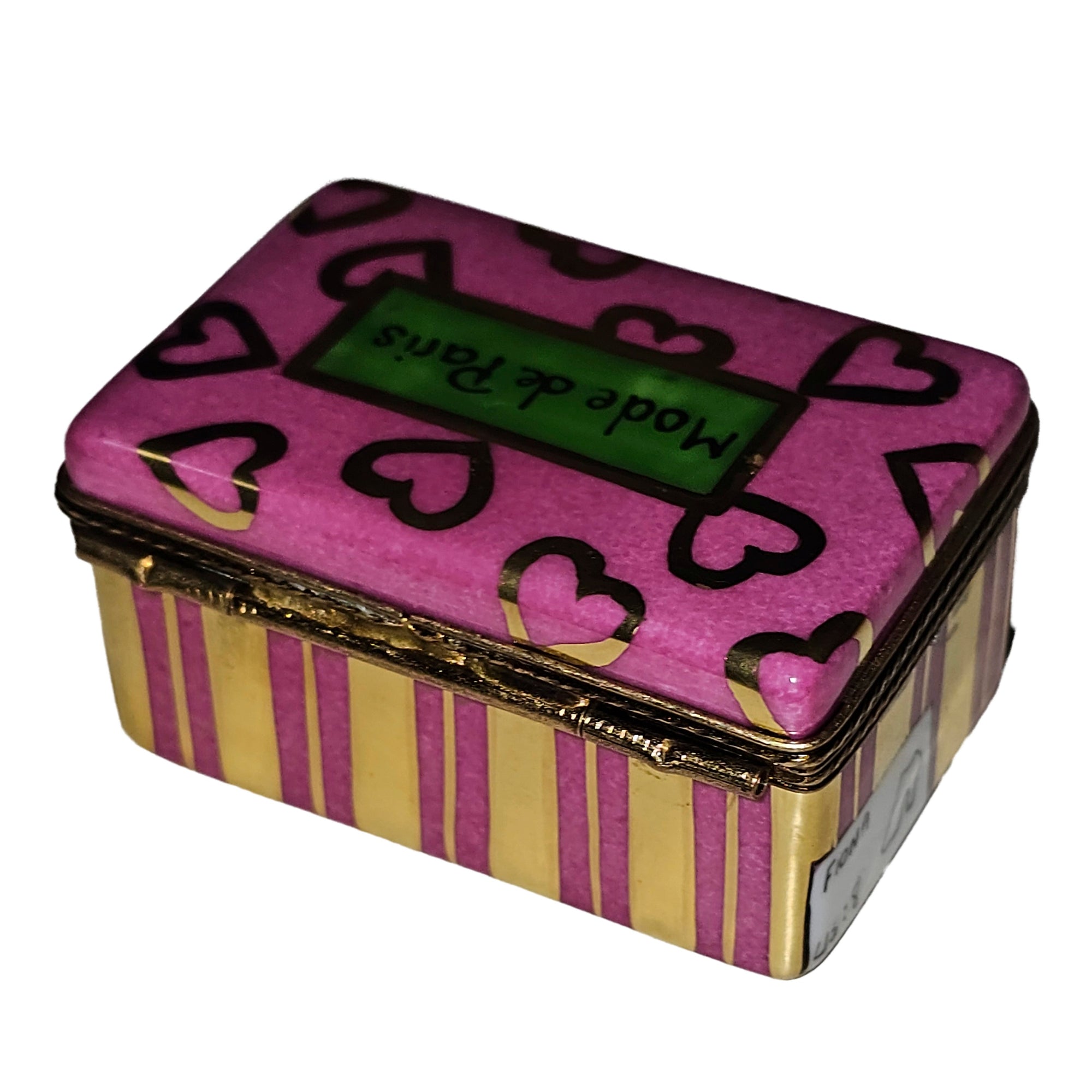 Parisian Style Limoges Box Porcelain Limoges Bag purse shoes fashion French Trinket Box