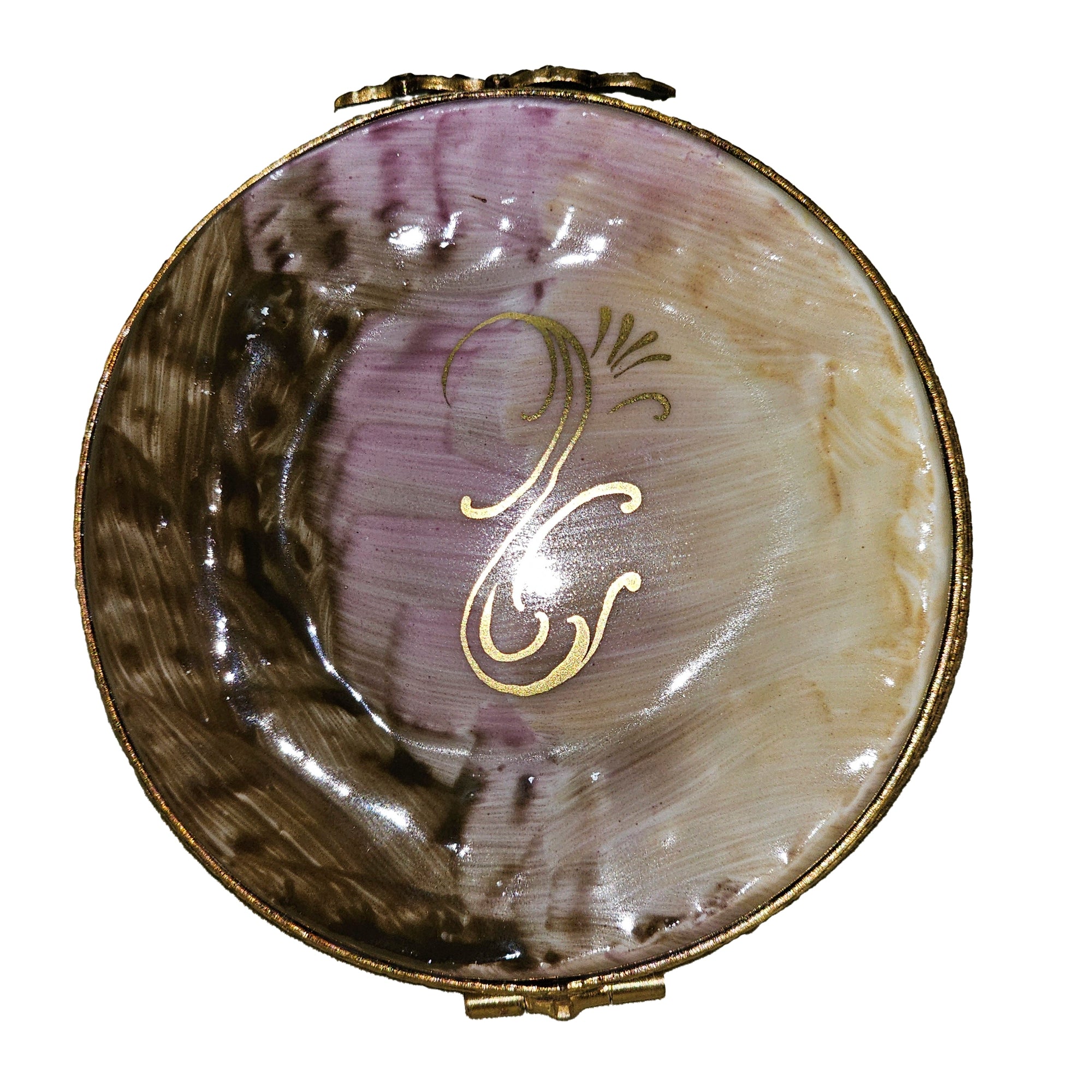 Floral Elegance Limoges Box Porcelain Limoges Garden hat French Trinket Box