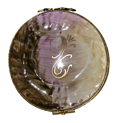 Floral Elegance Limoges Box Porcelain Limoges Garden hat French Trinket Box