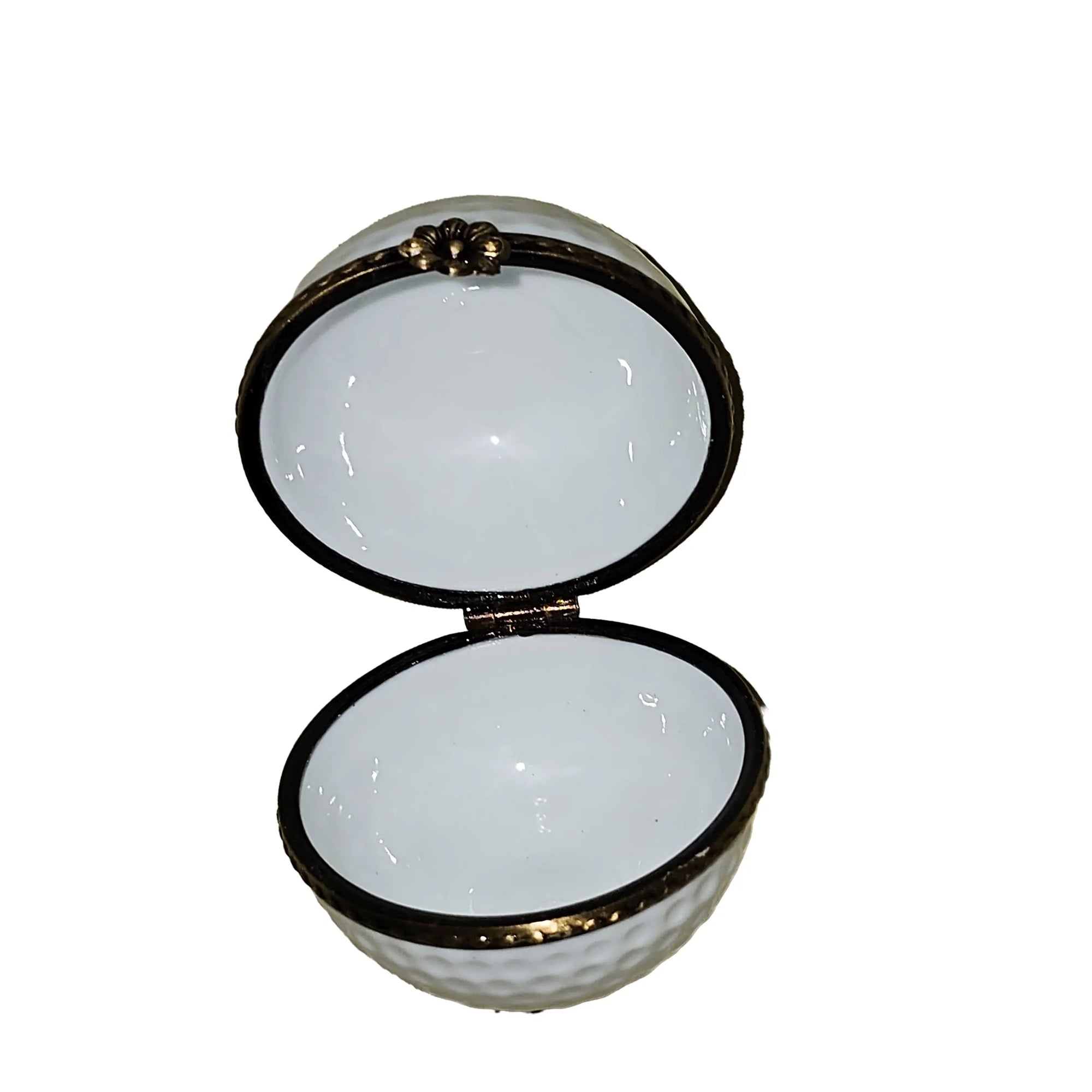 Luxury Golf Ball Keepsake Box Porcelain Limoges sports French Trinket Box
