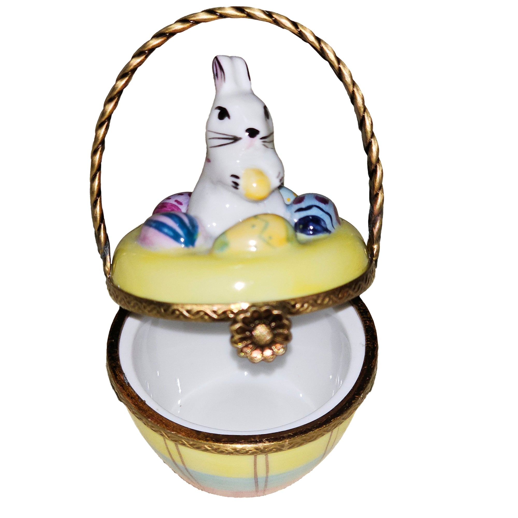 Easter Bunny Treasure Box Porcelain Limoges easter rabbit French Trinket Box