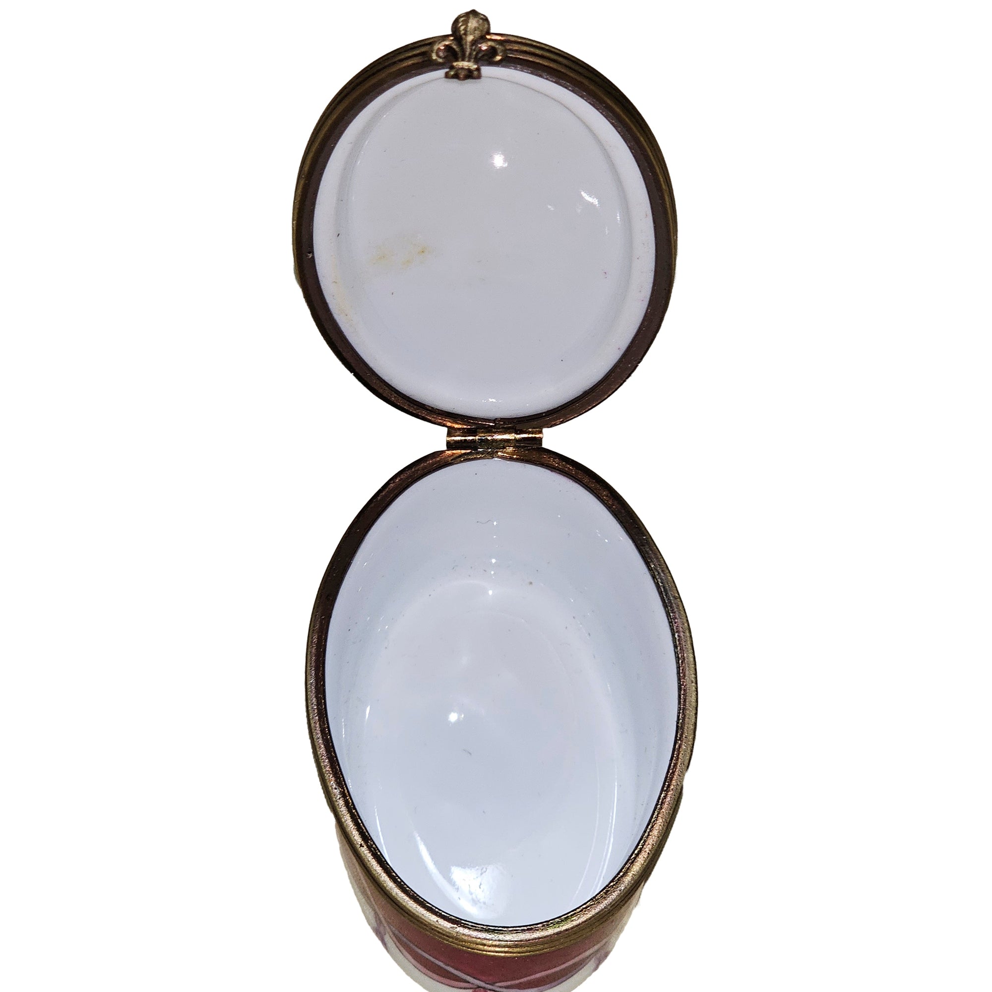 Charming Wine Barrel Limoges Box Porcelain Limoges wine French Trinket Box