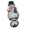 Snowman Lantern Limoges Box Porcelain Limoges Snowman French Trinket Box