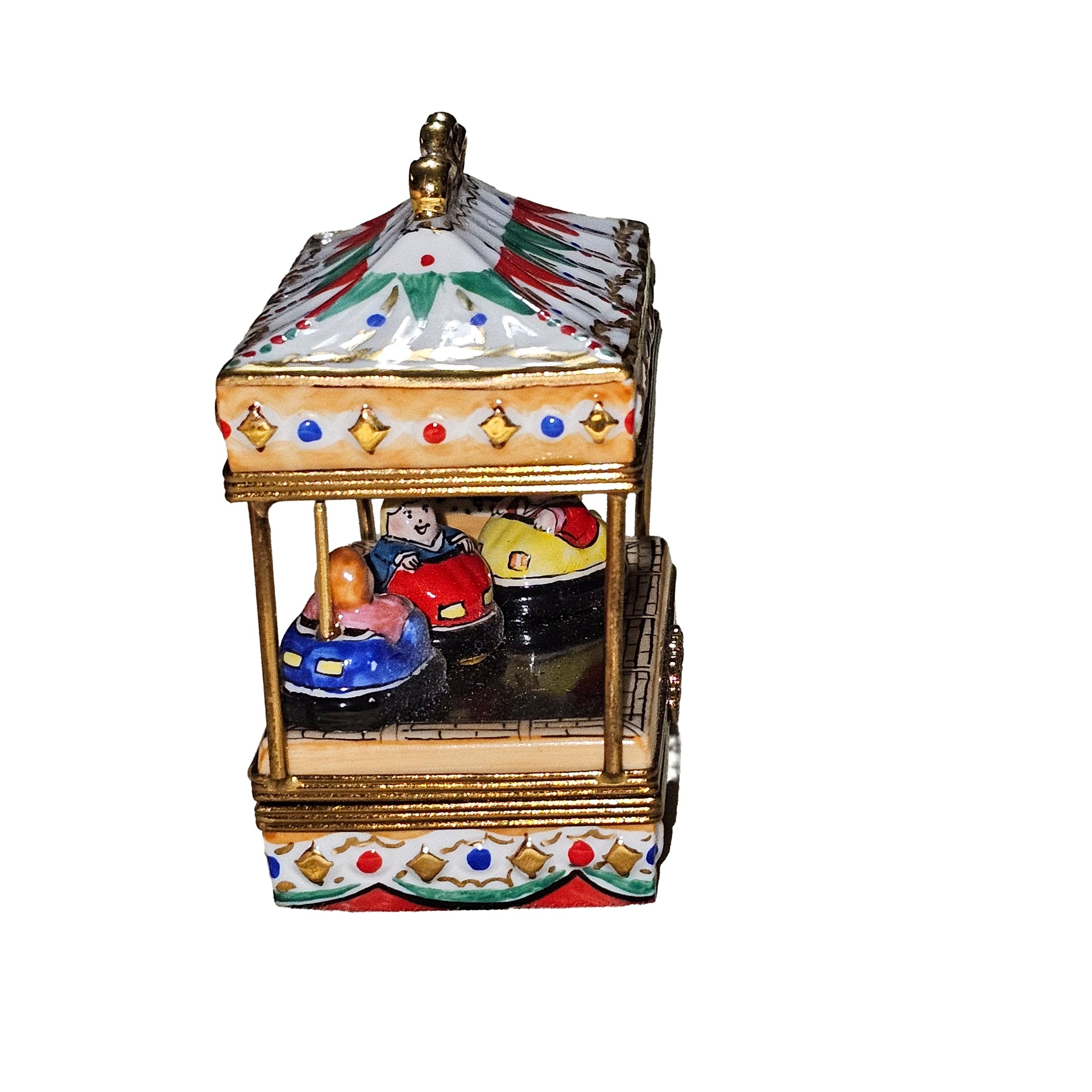 Carnival Ride Whimsical Limoges Box Porcelain Limoges Kids play games baby French Trinket Box