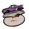 Purple Porsche Limoges Box Delight Porcelain Limoges vehicle French Trinket Box