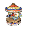 Colorful Carnival Delight Box Porcelain Limoges carnival kids circus French Trinket Box