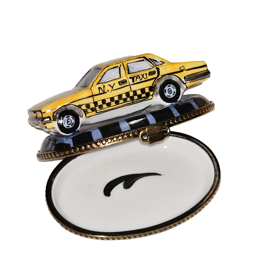 New York City Taxi Limoges Box Porcelain Limoges travel car French Trinket Box