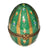 Green Floral Limoges Egg Box